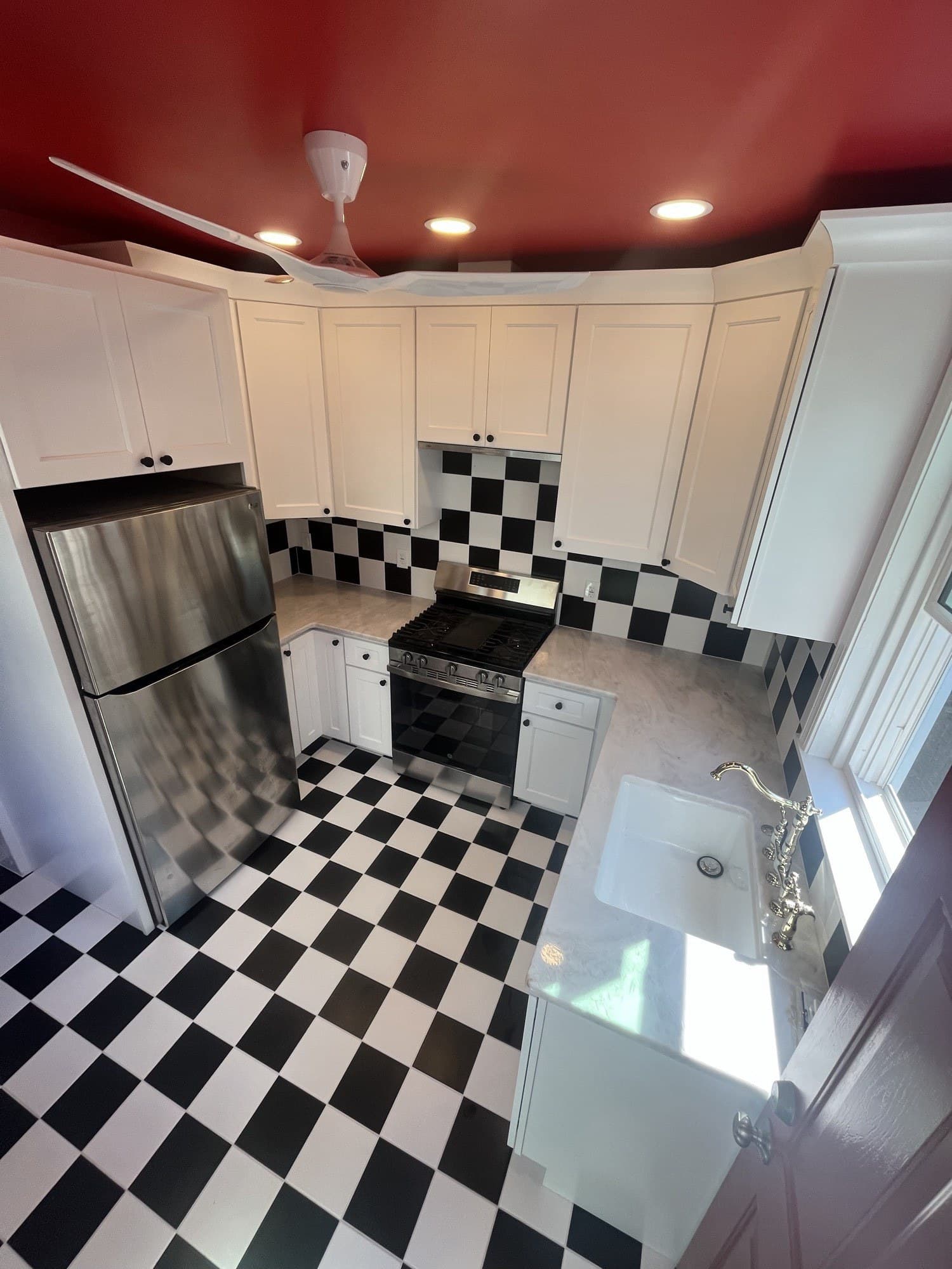 Checkerboard kitchen remodel